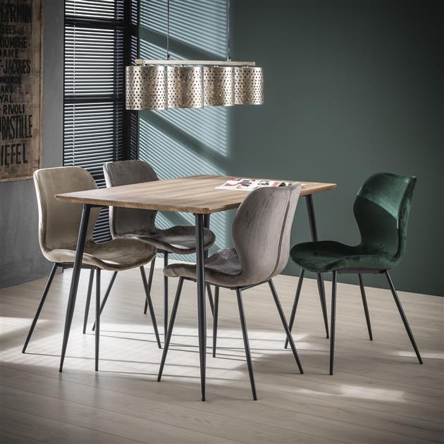 Modera - Stoel ronde buis. VPE4 - Antraciet velours - set van: 4