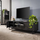 Modera - TV-meubel 180cm Rift metal - Gun metal