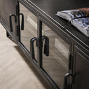 Modera - TV-meubel 180cm Rift metal - Gun metal