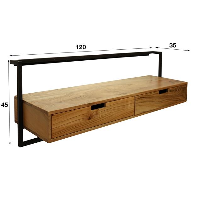 Modera - TV-meubel air solid - Massief acacia naturel