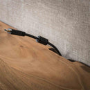 Modera - TV-meubel zwevend 2 deuren slide - Massief acacia naturel