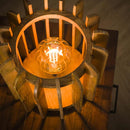 Modera - Tafellamp 1L stripes - Massief mango naturel