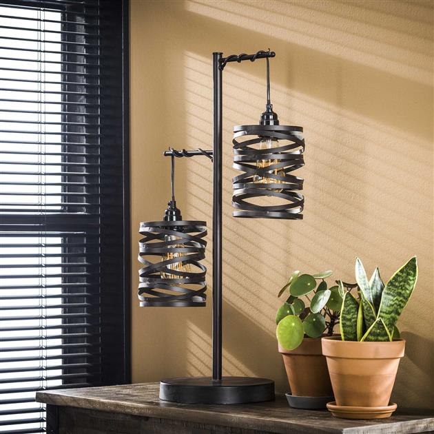 Modera - Tafellamp 2L spindle - Slate grey