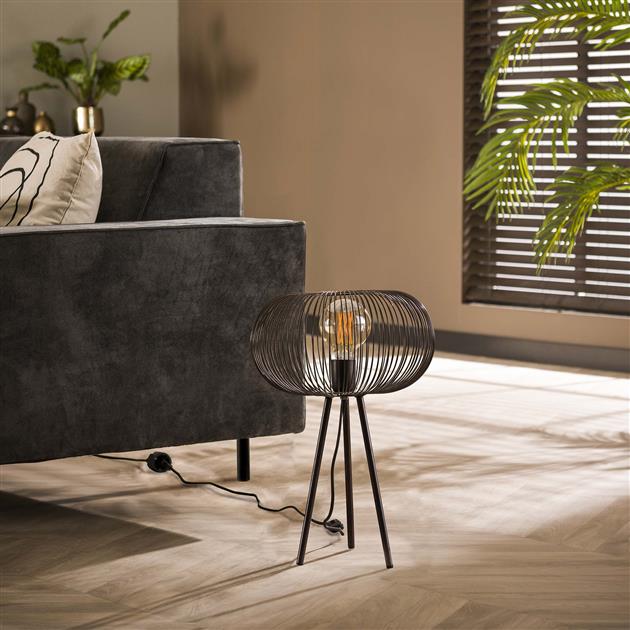 Modera - Tafellamp copper twist - Zwart nikkel