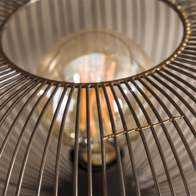 Modera - Tafellamp copper twist - Zwart nikkel