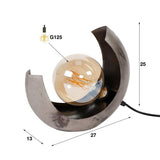 Modera - Tafellamp half moon - Oud zilver