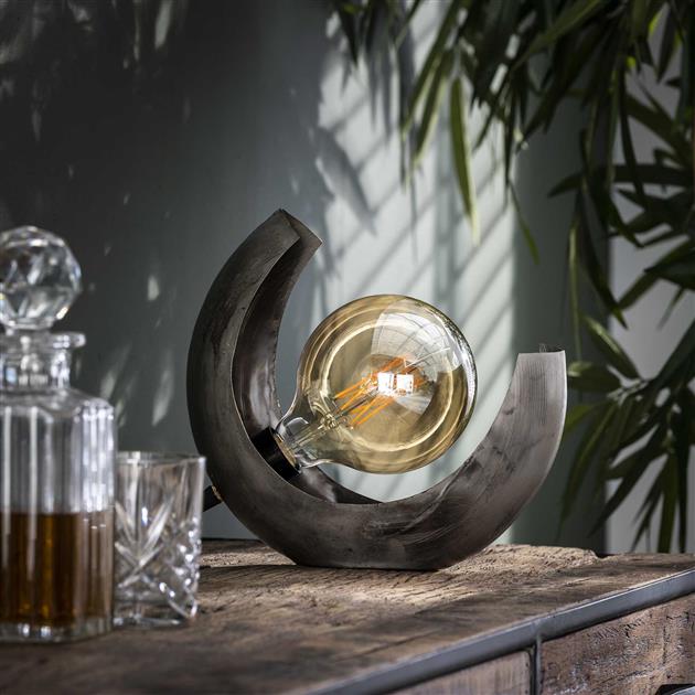 Modera - Tafellamp half moon - Oud zilver