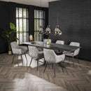 Modera - Uitschuiftafel 160-240 ceramic - Ceramic australian black