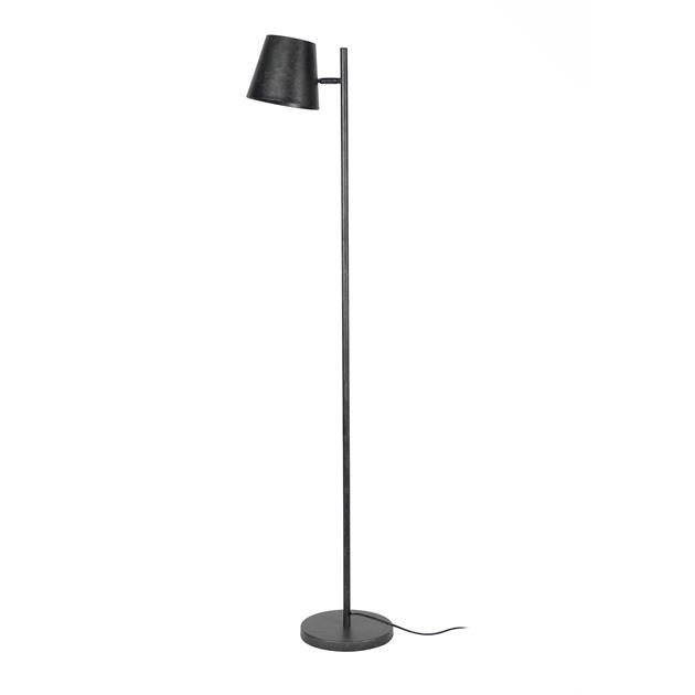 Modera - Vloerlamp 1L verstelbare metalen kap - Charcoal