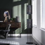 Modera - Vloerlamp 2L armor tube - Zwart bruin