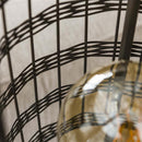 Modera - Vloerlamp 2L metal blinds - Zwart nikkel