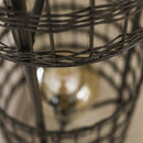 Modera - Vloerlamp 2L metal blinds - Zwart nikkel