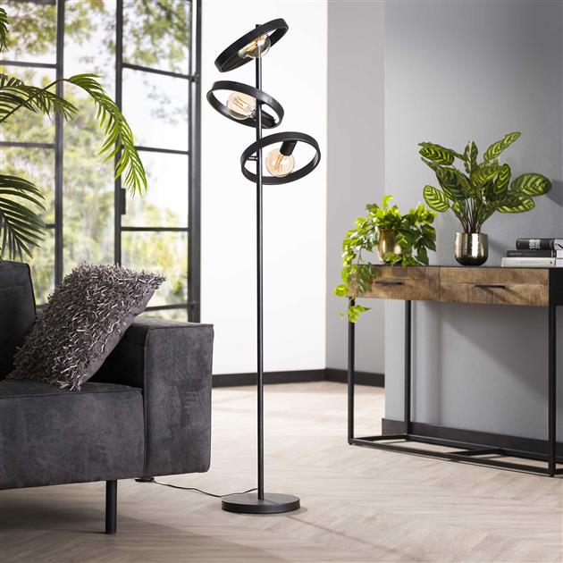 Modera - Vloerlamp 3L hover - Charcoal