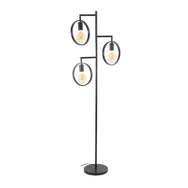 Modera - Vloerlamp 3L ring - Charcoal meubelboutique.nl
