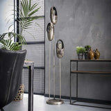 Modera - Vloerlamp 3x open oog getrapt - Oud zilver