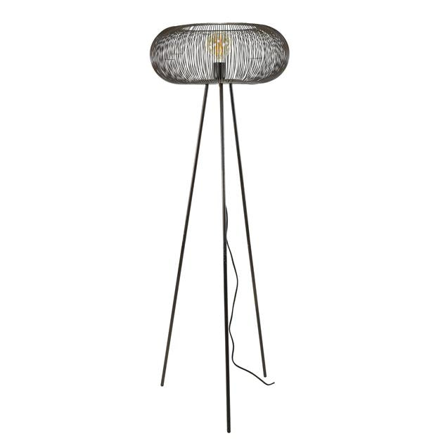 Modera - Vloerlamp copper twist - Zwart nikkel