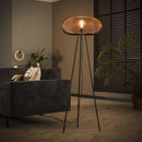 Modera - Vloerlamp copper twist - Zwart nikkel