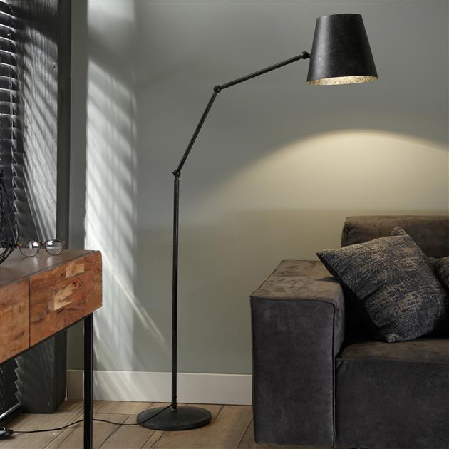 Modera - Vloerlamp knik verstelbaar - Charcoal