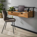 Modera - Wandbureau 2L air solid - Massief acacia naturel