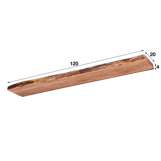 Modera - Wandplank 120 edge - Massief acacia naturel