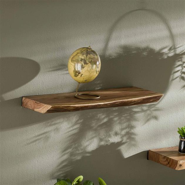 Modera - Wandplank 60 edge - Massief acacia naturel