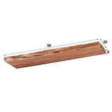Modera - Wandplank 90 edge - Massief acacia naturel