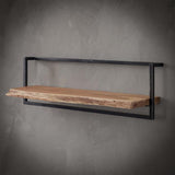 Modera - Wandplank edge 100cm - Massief acacia naturel