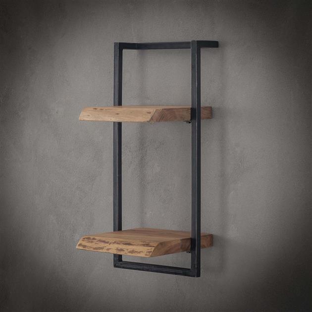 Modera - Wandplank edge 30cm 65cm hoog - Massief acacia naturel
