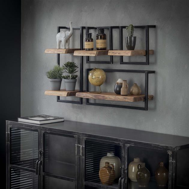 Modera - Wandplank edge 30cm - Massief acacia naturel