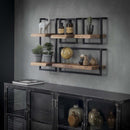 Modera - Wandplank edge 30cm - Massief acacia naturel