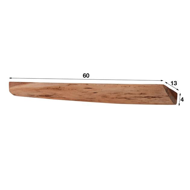 Modera - Wandschap edge 60cm set-3 - Massief acacia naturel