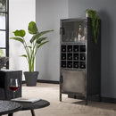 Modera - Wijnkast Ruff metal - Gun metal