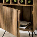 Modera - Wijnkast tweak - Massief mango zandkleur