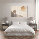 Glasschilderij - Exclusive - Liggend - van Mist (Japandi Stijl)