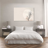 Glasschilderij - Exclusive - Liggend - Kader in Rust - (Japandi Stijl)