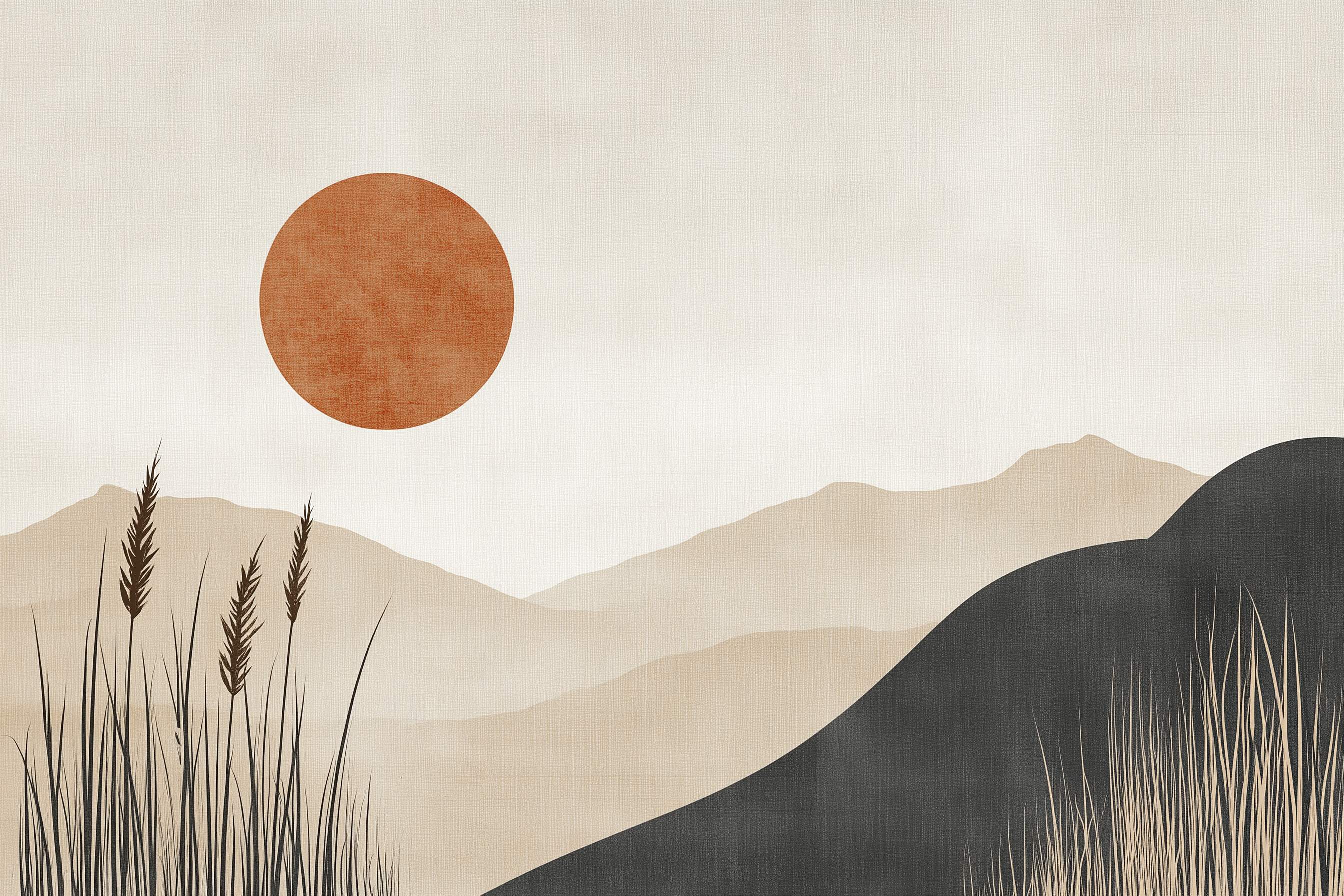 Glasschilderij - Exclusive - Liggend - Hoek van Licht - (Japandi Stijl) 150x100x0.4 cm