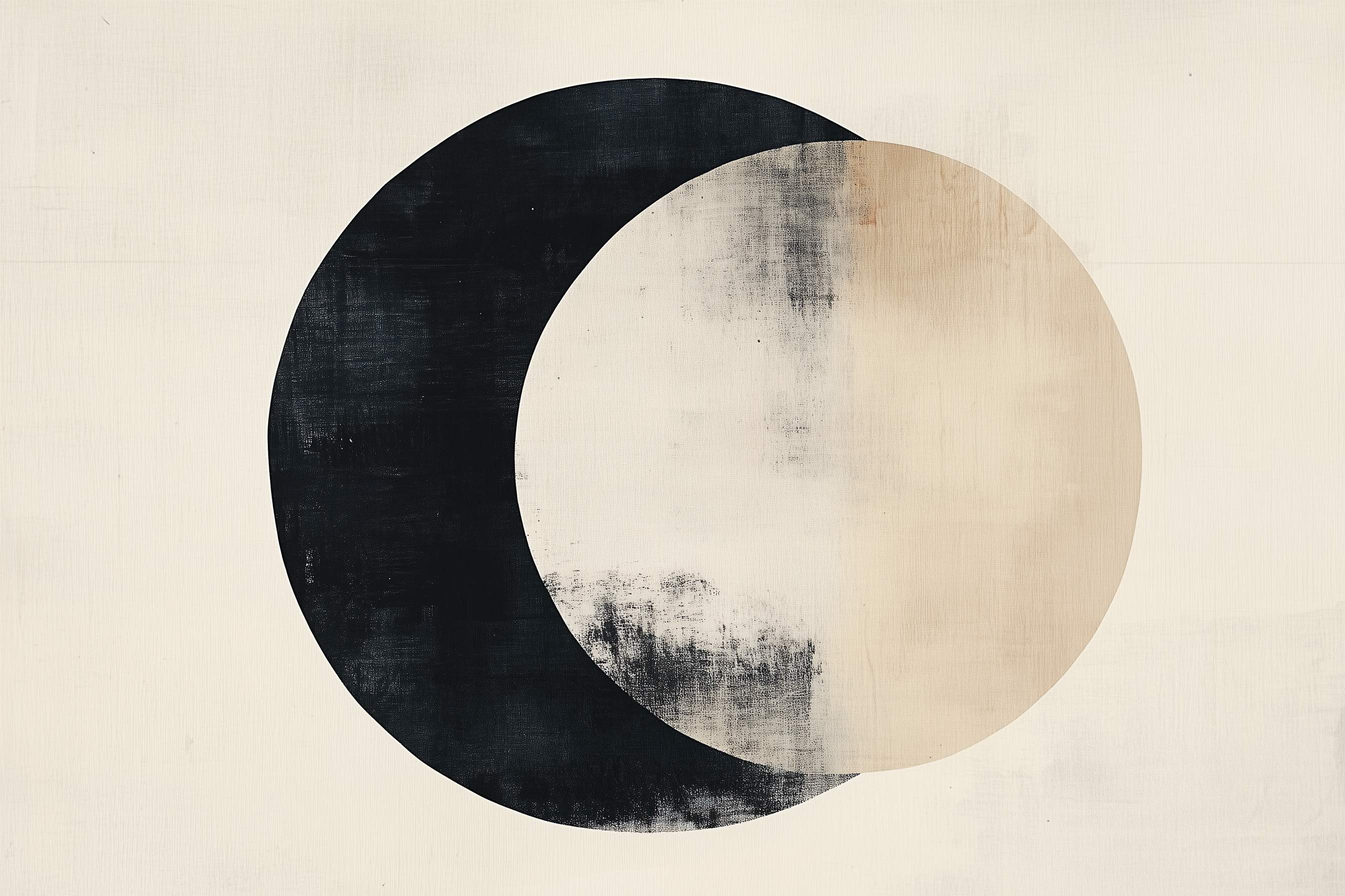 Glasschilderij - Exclusive - Liggend - Zwevend Vlak - (Japandi Stijl) 150x100x0.4 cm