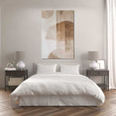 Glasschilderij - Exclusive - Staand - Donker Hout - (Japandi Stijl)