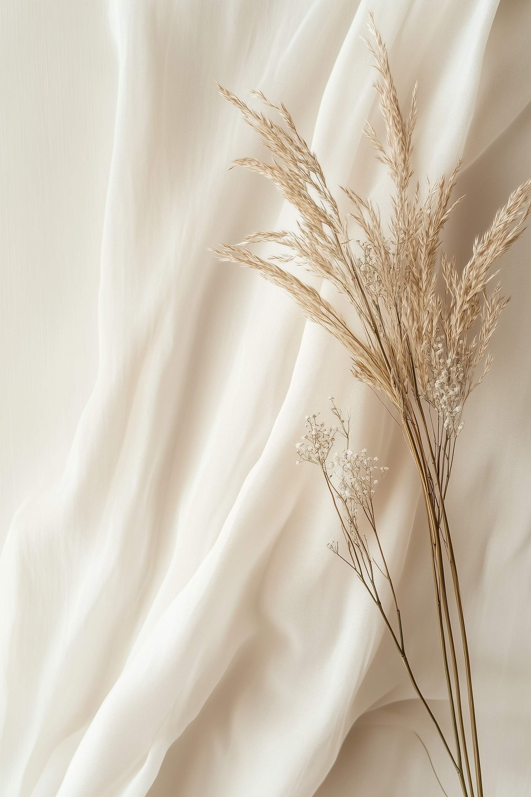 Glasschilderij - Exclusive - Staand - Rust in Beige - (Japandi Stijl) 100x150x0.4 cm