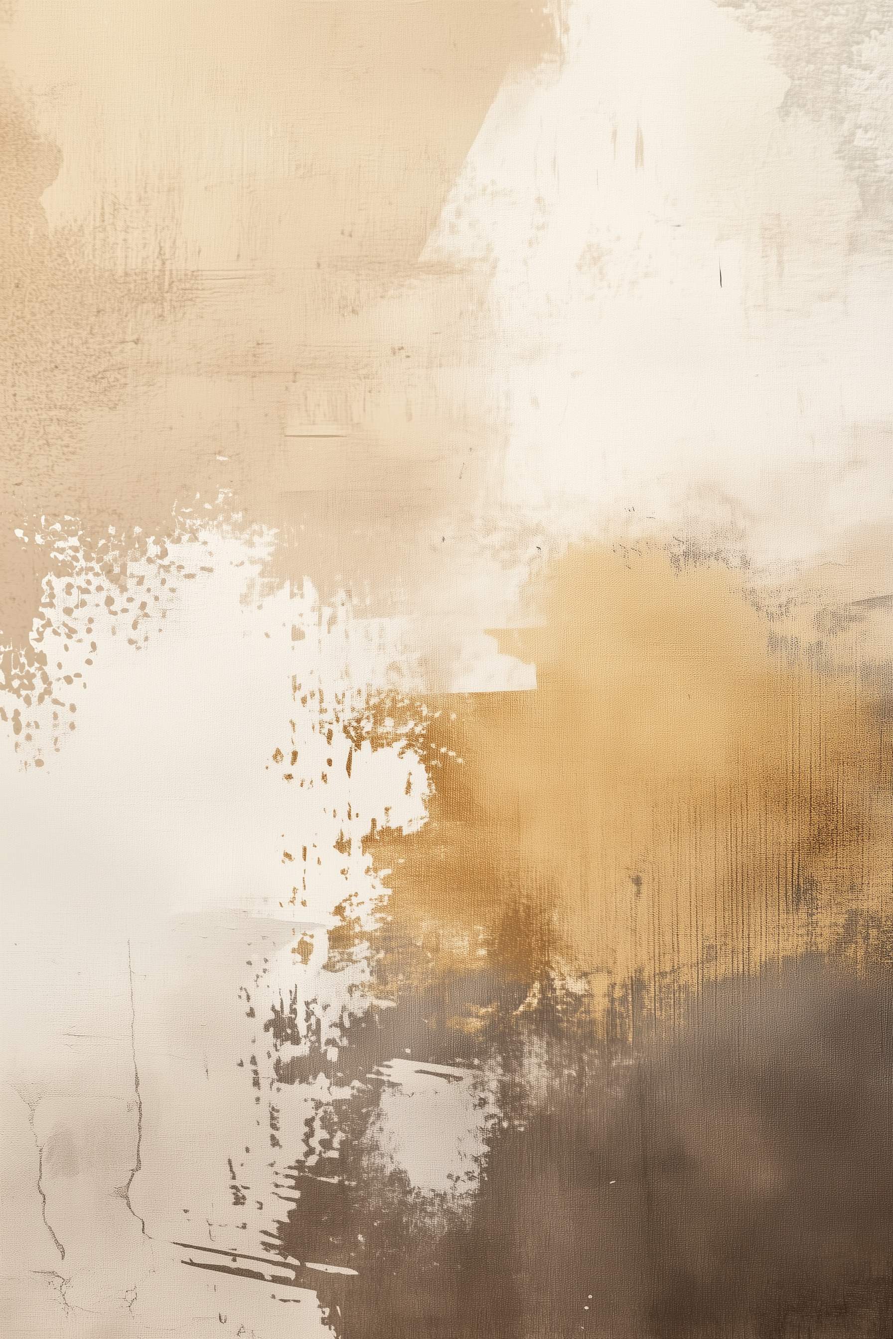 Glasschilderij - Exclusive - Staand - Vlak en Vorm - (Japandi Stijl) 100x150x0.4 cm