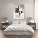 Glasschilderij - Exclusive - Staand - Stille Golf (Japandi Stijl)