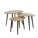 Modera - Salontafel set-3 organisch - Massief acacia naturel