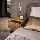 Modera - Nachtkastje set-2 wave L+R afgerond - Massief mango zandkleur