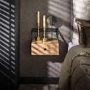 Modera - Nachtkastje set-2 XS hangend strip - Massief acacia naturel