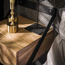 Modera - Nachtkastje set-2 XS hangend strip - Massief acacia naturel