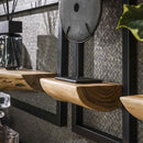 Modera - Wandschap set-5 edge - Massief acacia naturel