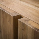 Modera - TV-meubel zwevend 2 deuren block - Massief acacia naturel