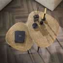 Modera - Salontafel set-2 driehoekig metallic - Brons antiek - Brons antiek