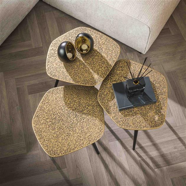 Modera - Salontafel set-3 point metallic - Brons antiek - Brons antiek