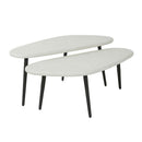 Modera - Salontafel set-2 stone hoekvormig - Marmer composiet